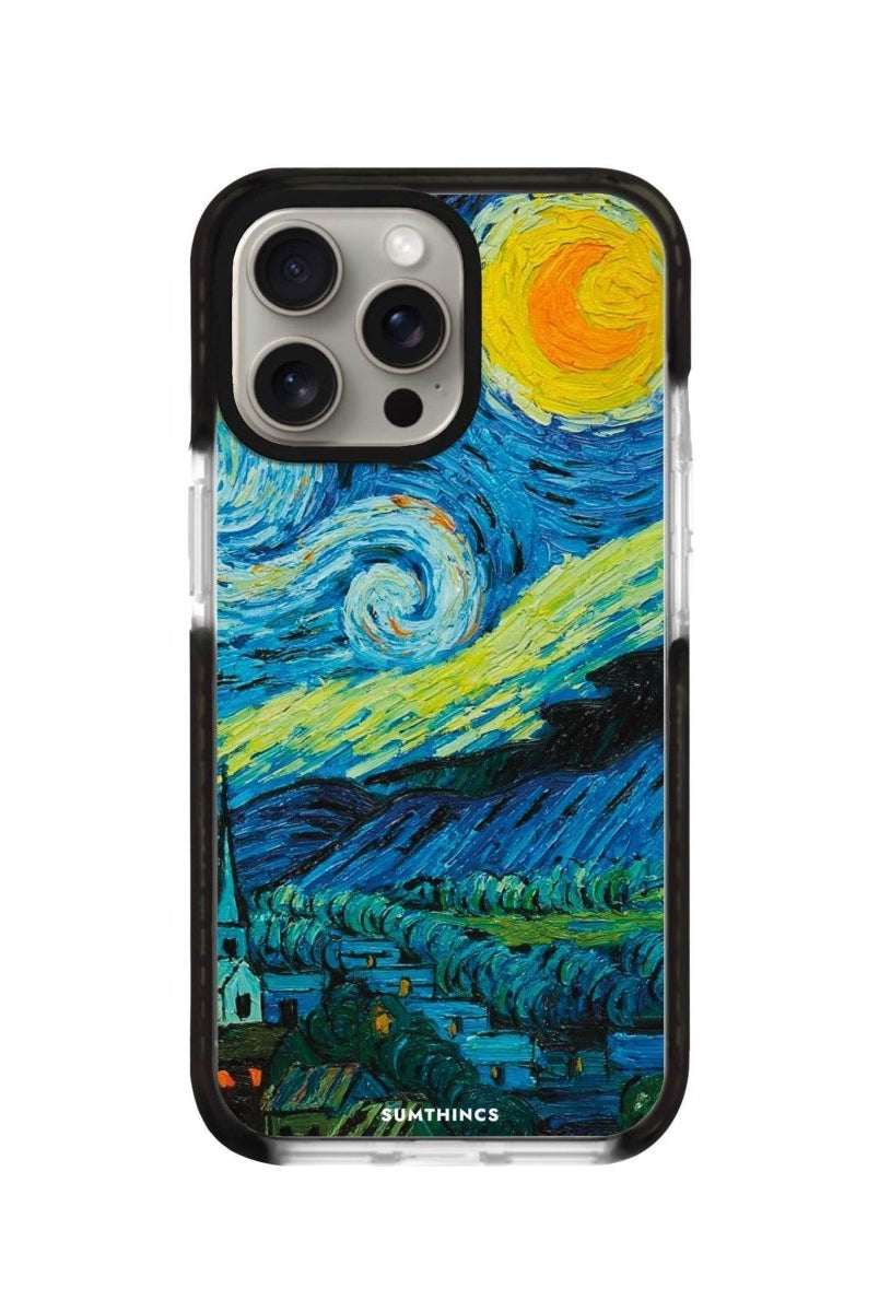 iPhone XR Starry Night Procase Şeffaf Telefon Kılıfı Siyah Şeffaf - SUMTHINCS