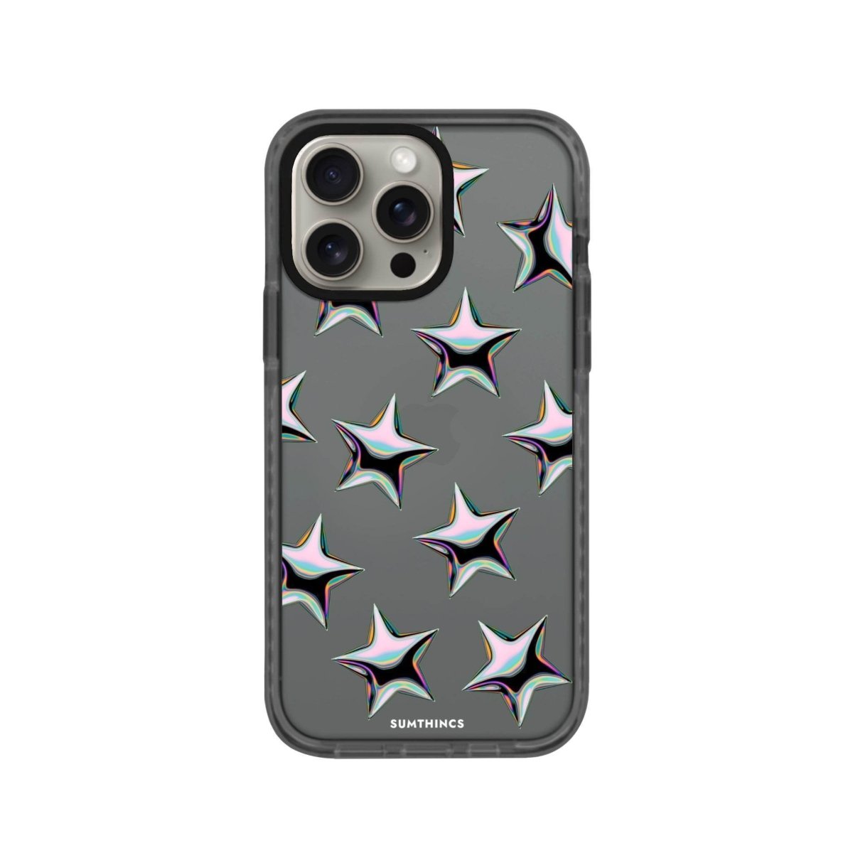 iPhone XR Stars Procase Şeffaf Telefon Kılıfı Antrasit - SUMTHINCS