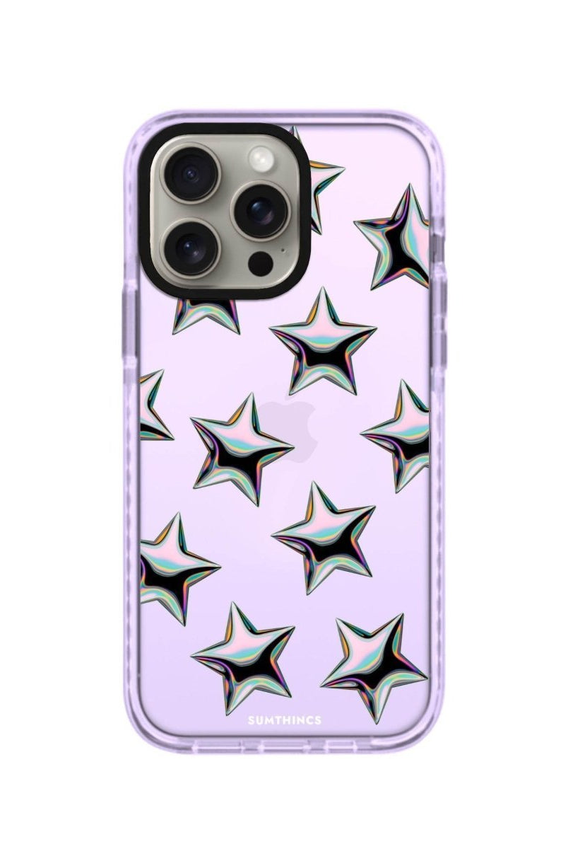 iPhone XR Stars Procase Şeffaf Telefon Kılıfı Lila - SUMTHINCS