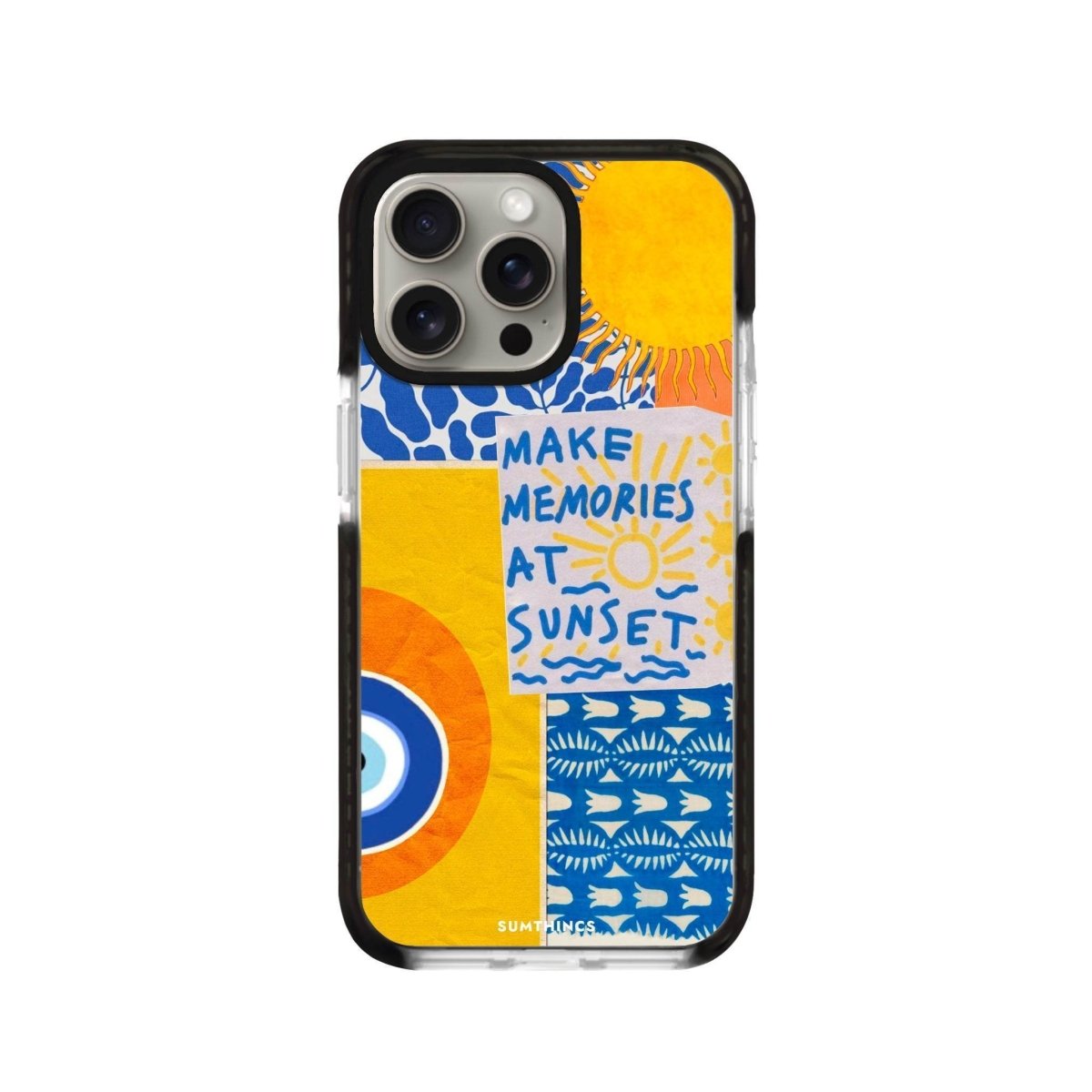 iPhone XR Sunset Collage Procase Şeffaf Telefon Kılıfı Siyah Şeffaf - SUMTHINCS