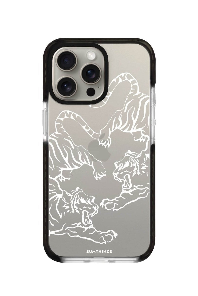 iPhone XR Tigers Procase Şeffaf Telefon Kılıfı Siyah Şeffaf - SUMTHINCS