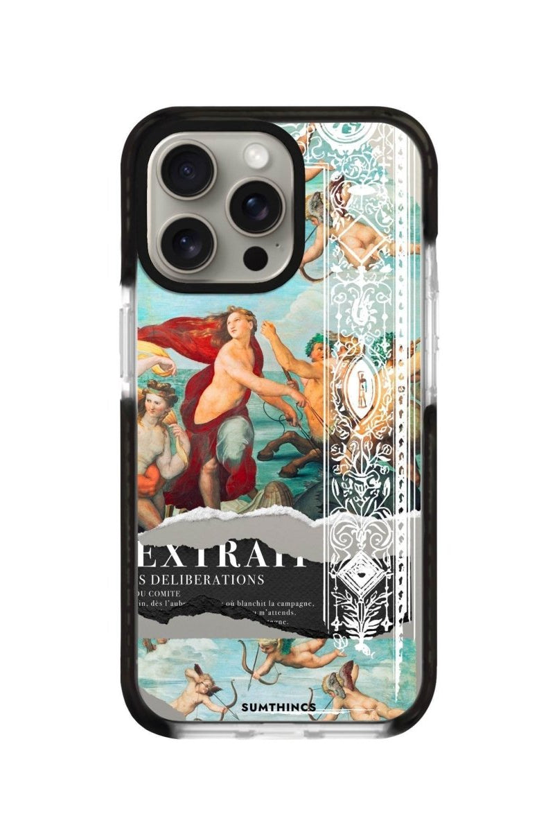 iPhone XR Triumph of Galatea Procase Şeffaf Telefon Kılıfı Siyah Şeffaf - SUMTHINCS