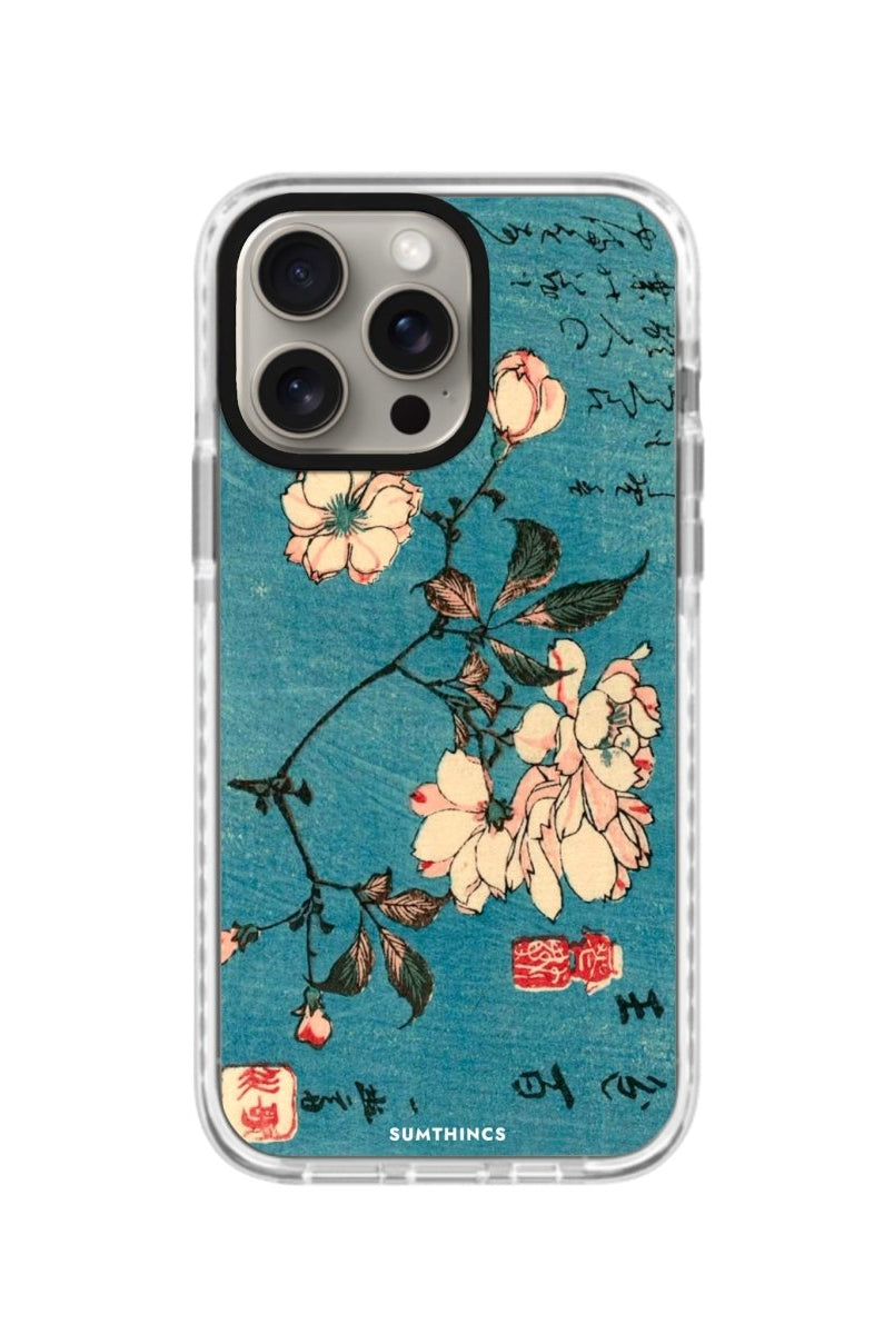 iPhone XR Vintage Sakura Procase Şeffaf Telefon Kılıfı Beyaz Şeffaf - SUMTHINCS