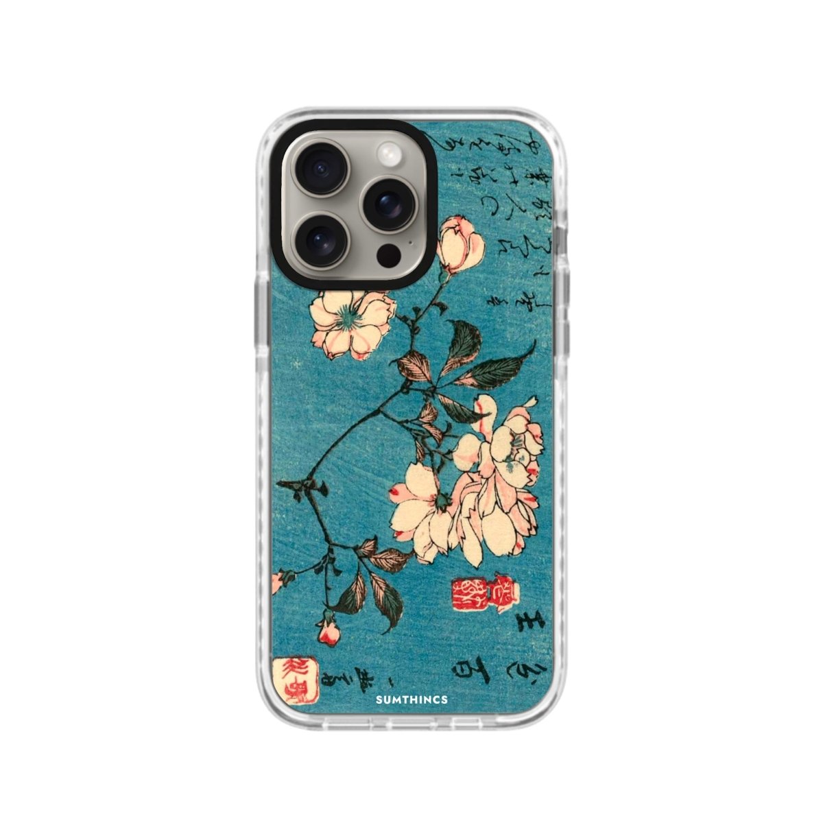 iPhone XR Vintage Sakura Procase Şeffaf Telefon Kılıfı Beyaz Şeffaf - SUMTHINCS