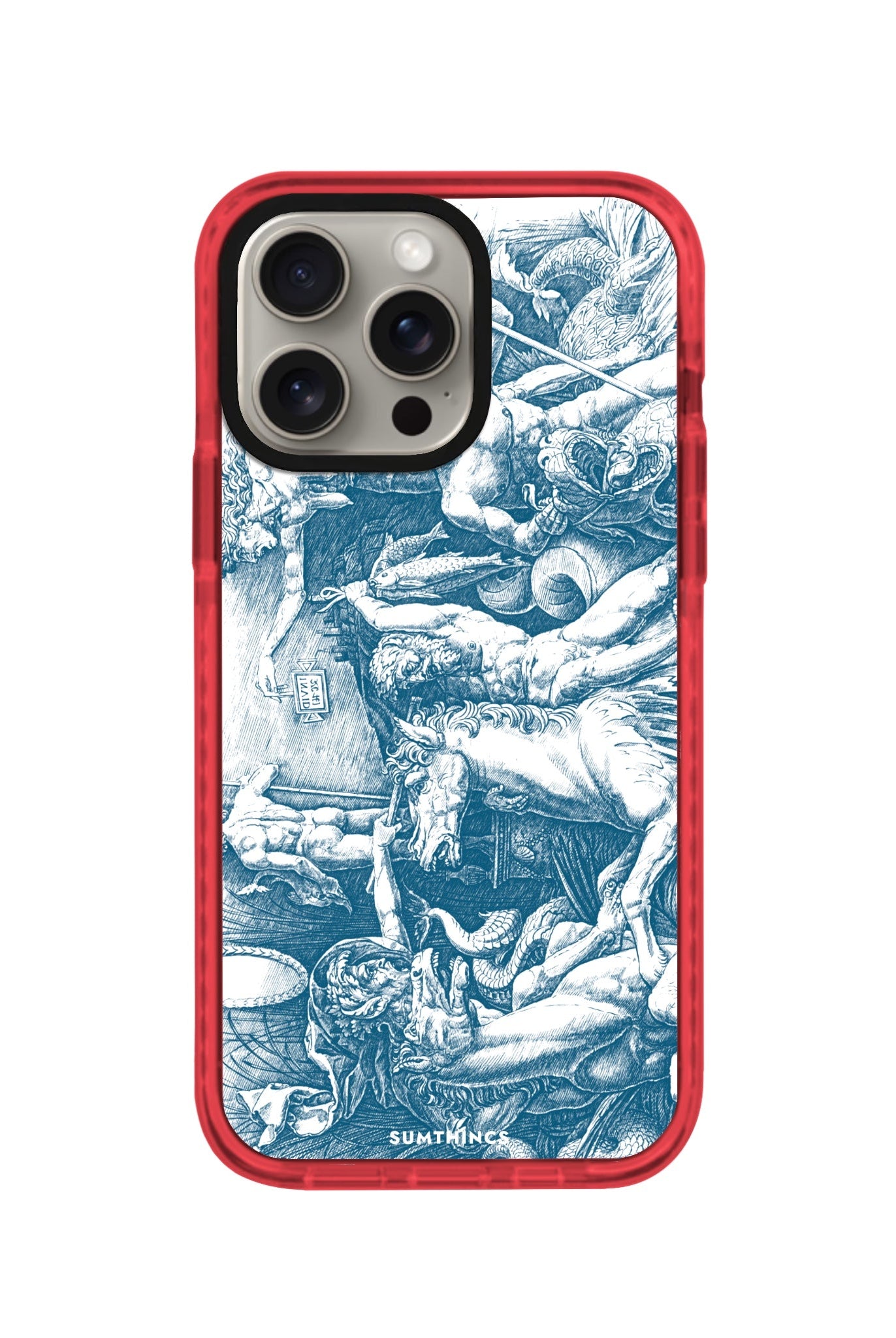 iPhone XR War of Sea Gods Procase Şeffaf Telefon Kılıfı Kırmızı - SUMTHINCS