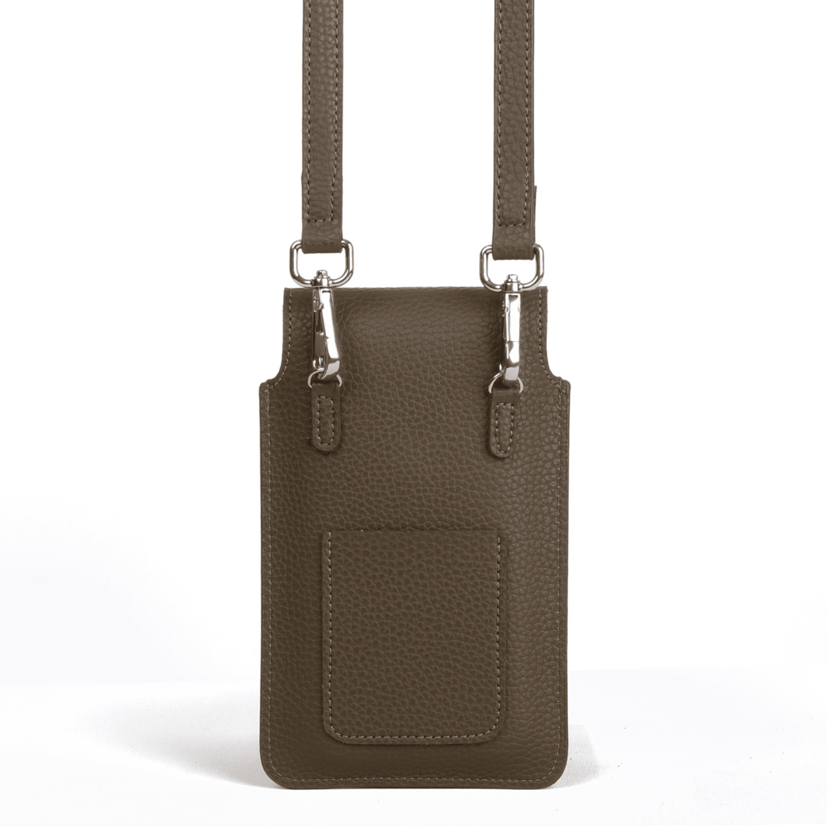 Khaki Deri Telefon Çantası - SUMTHINCS
