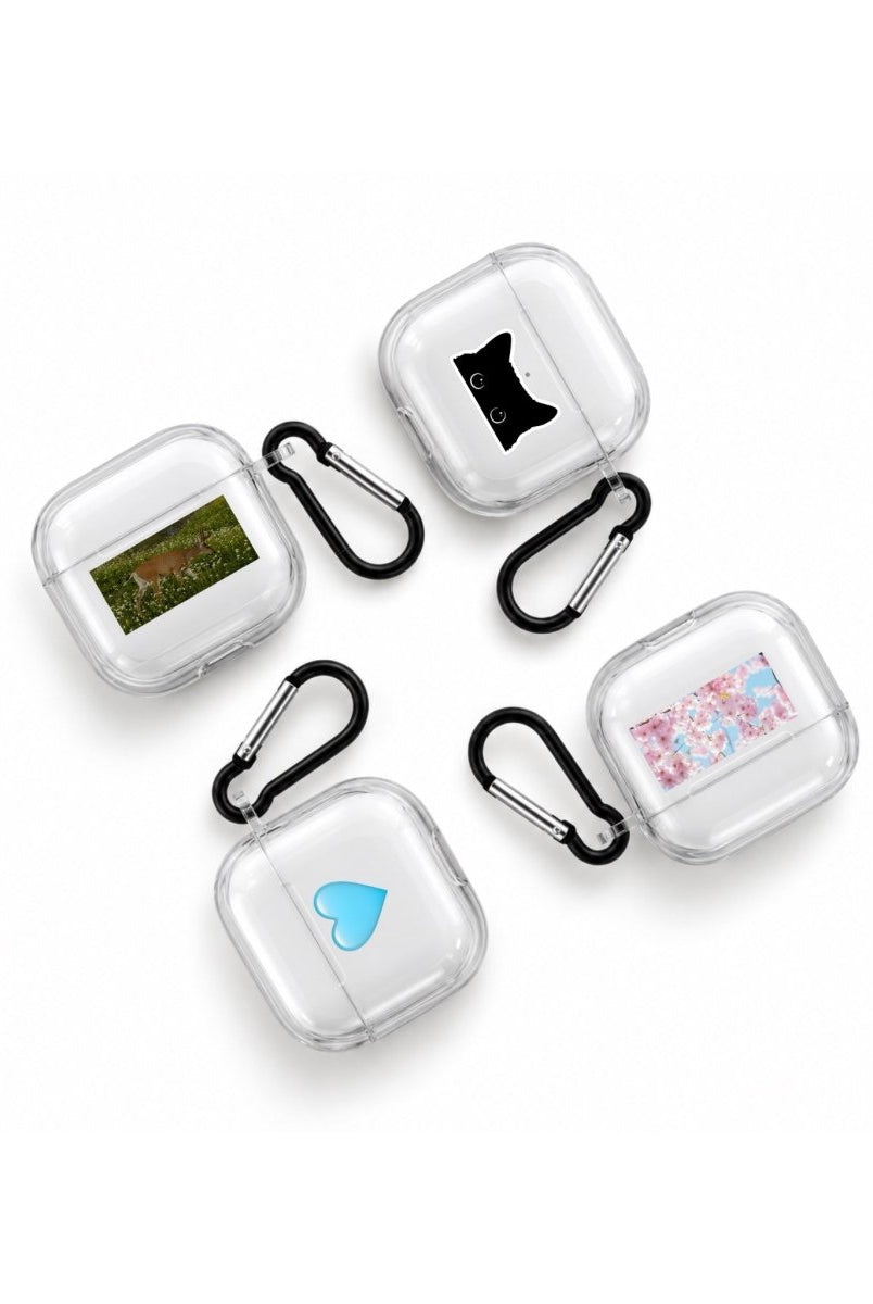 Kişiye Özel Baskılı AirPods Şeffaf Silikon Kılıf - Tüm Modeller - Sumthincs
