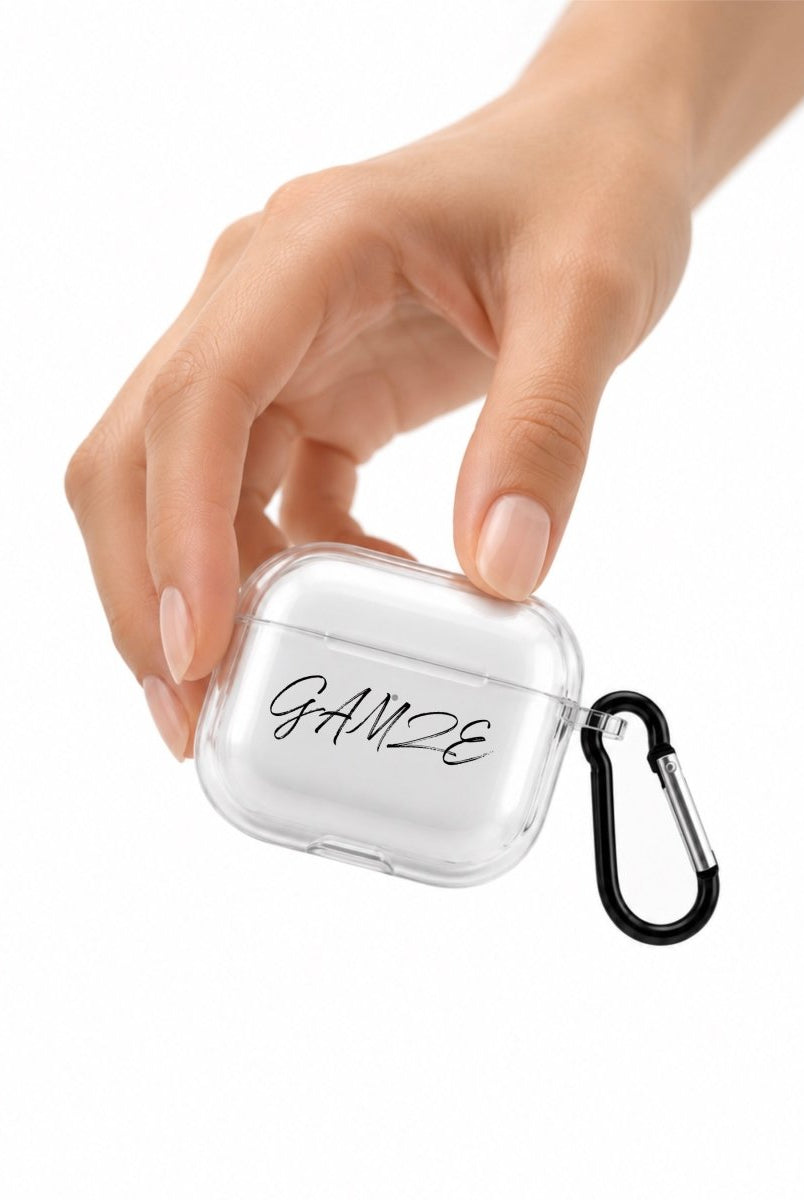 Kişiye Özel Yazı Baskılı AirPods Pro 3 Şeffaf Silikon Kılıf - Sumthincs