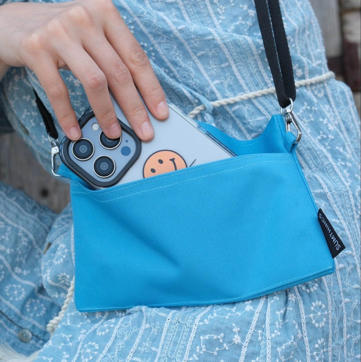 Lilac Grey Little Pocket Telefon Çantası - SUMTHINCS