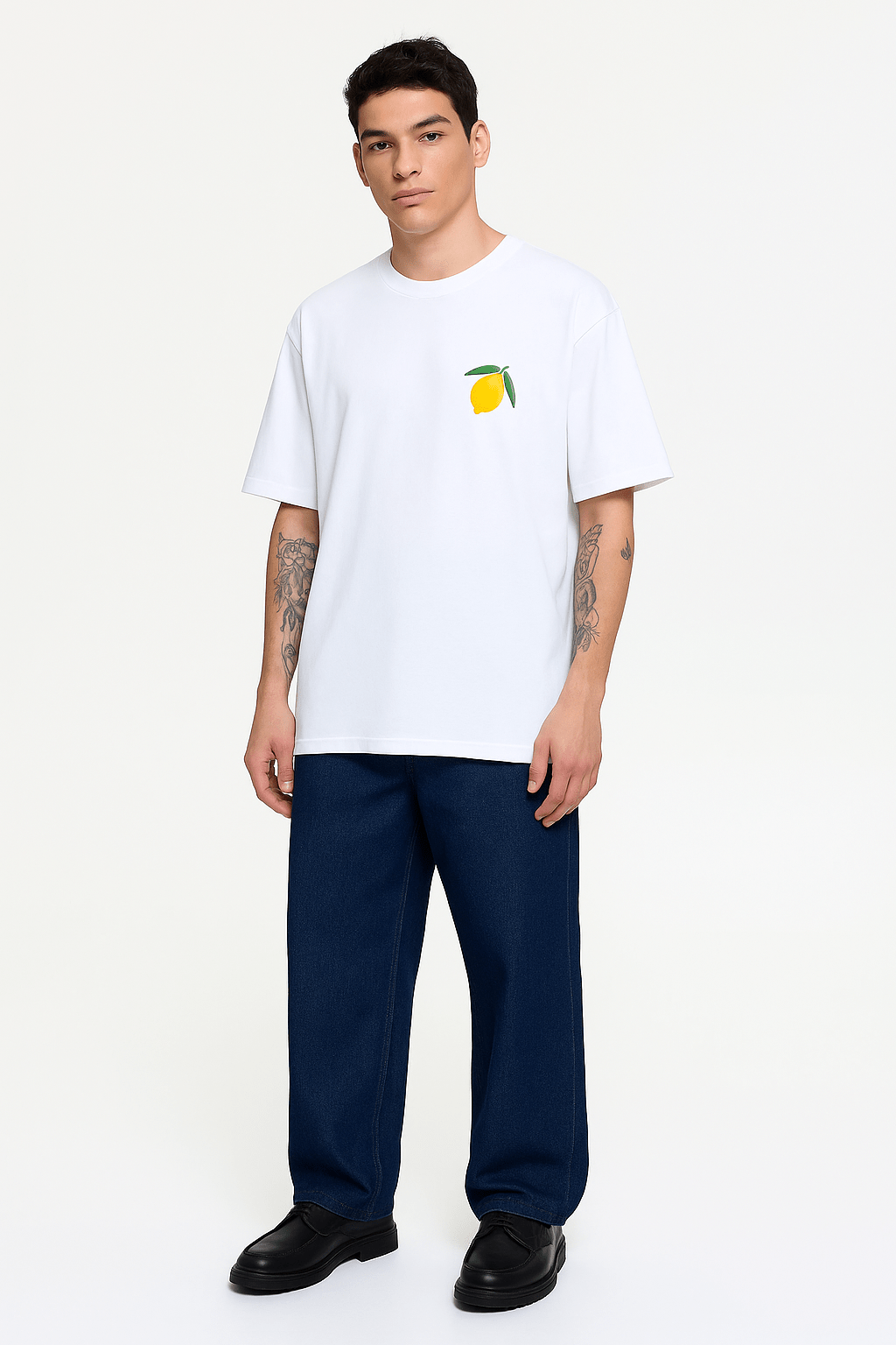 Limoncello Oversize Large T-shirt Siyah - SUMTHINCS