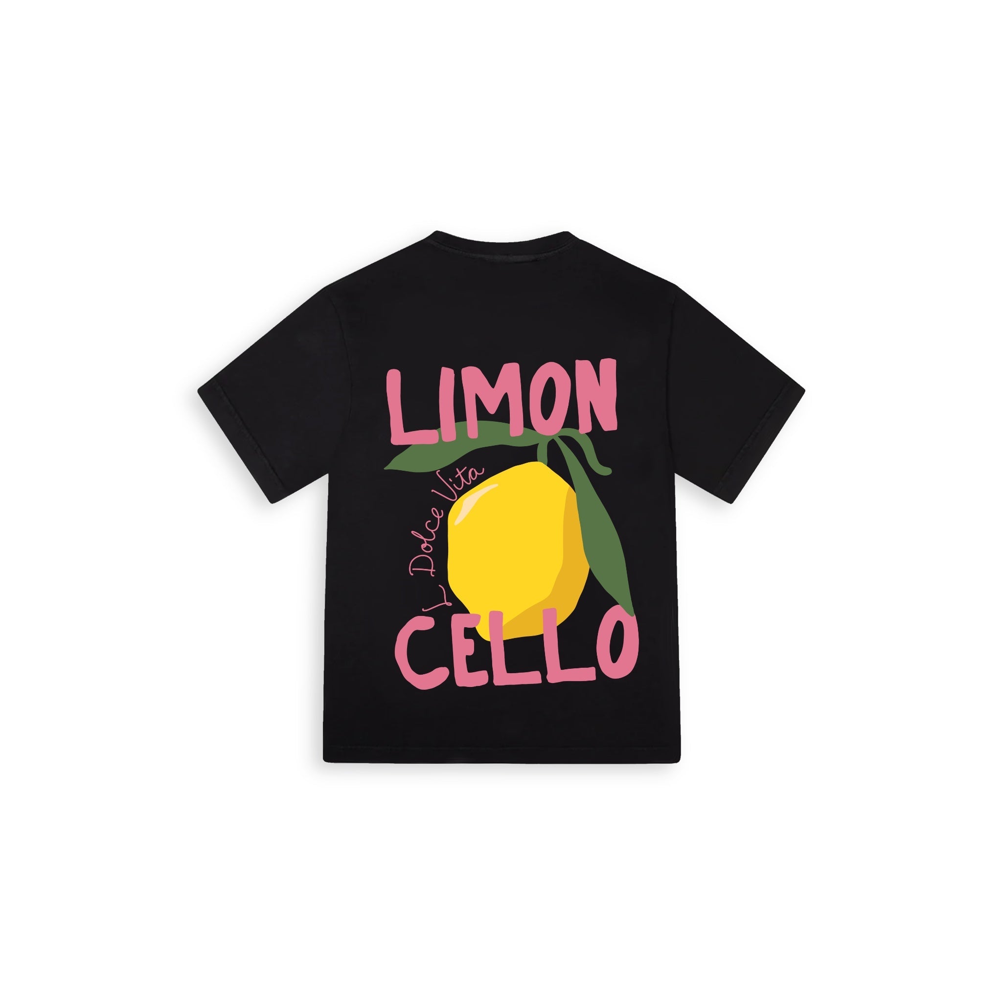 Limoncello Oversize Large T-shirt Siyah - SUMTHINCS