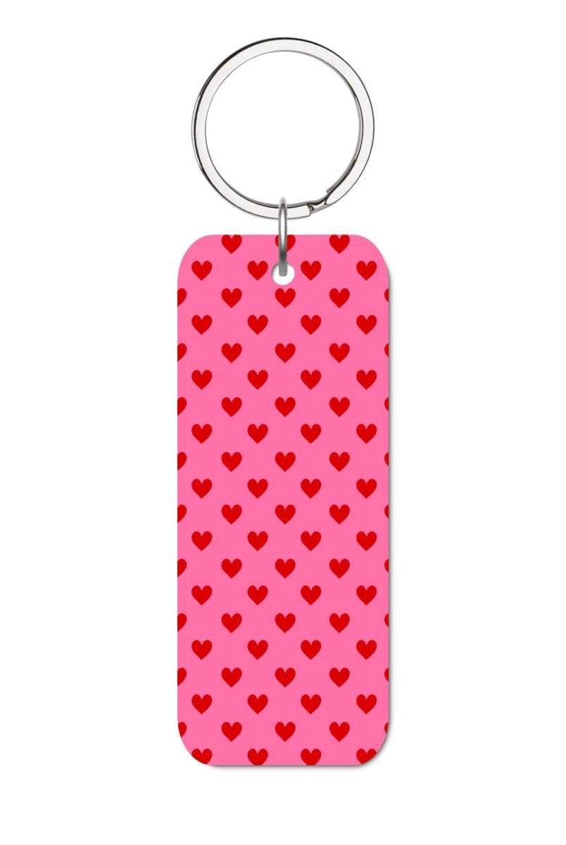 Little Hearts Glossy Dikdörtgen Anahtarlık - SUMTHINCS