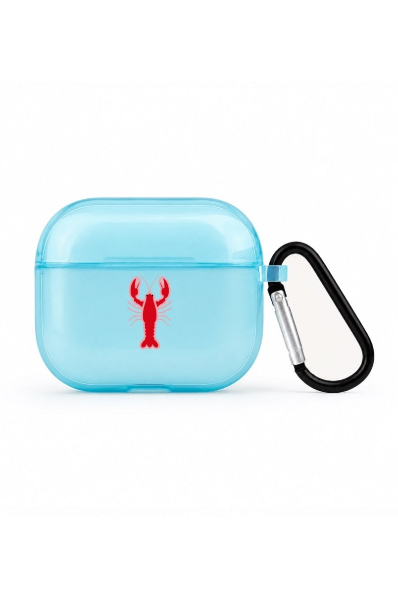 Lobster AirPods 3 Şeffaf Silikon Kılıf Mavi - Sumthincs