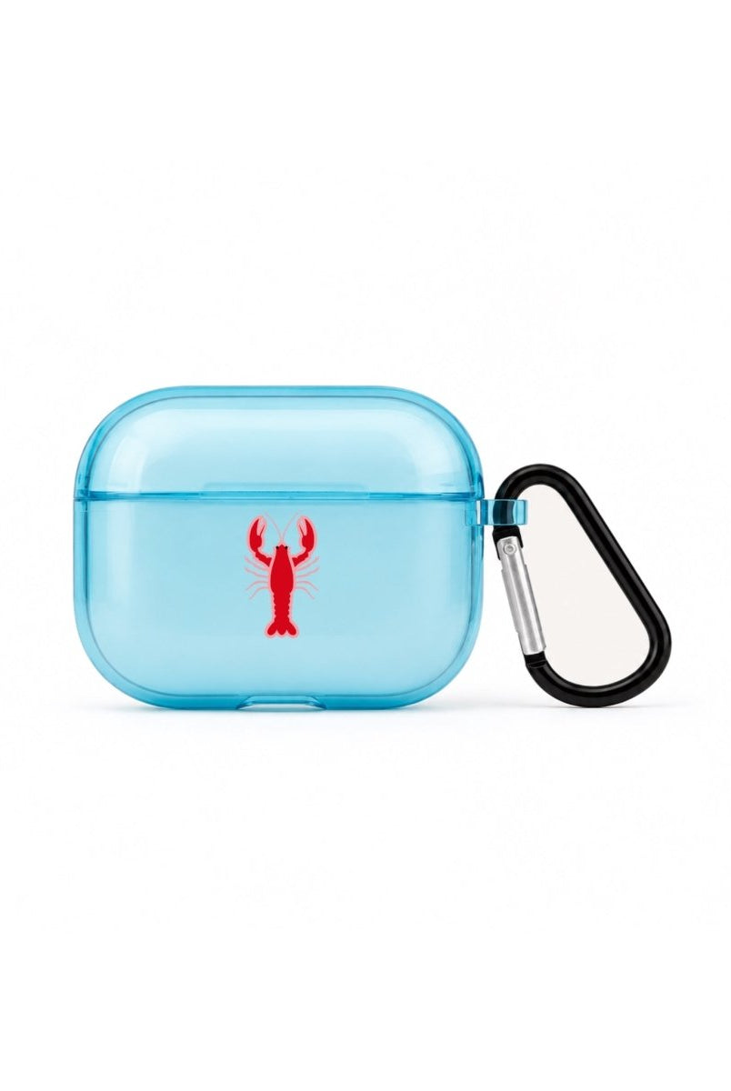 Lobster AirPods Pro Şeffaf Silikon Kılıf Mavi - Sumthincs
