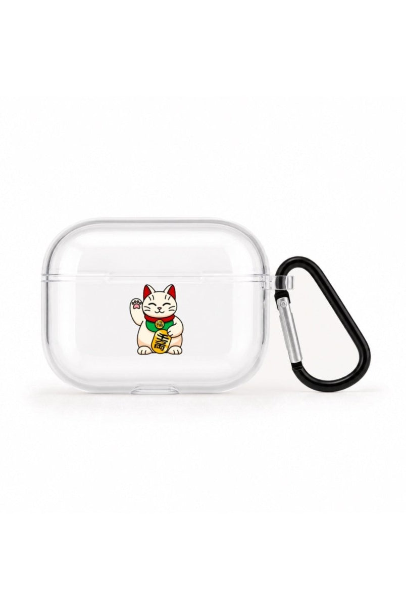Maneki Neko AirPods Pro 2 Şeffaf Silikon Kılıf - Sumthincs