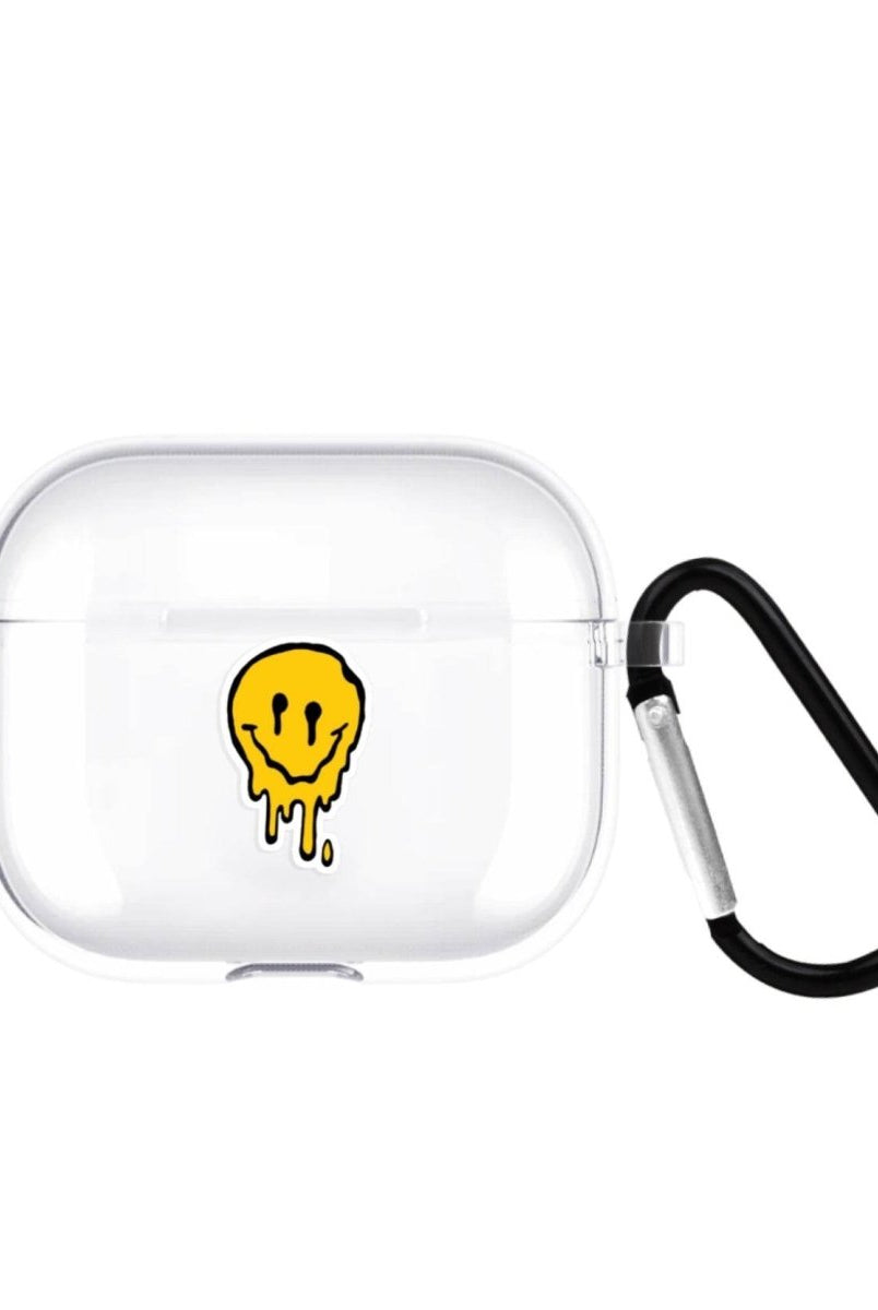 Melting Smile AirPods 3 Şeffaf Silikon Kılıf Beyaz Şeffaf - SUMTHINCS
