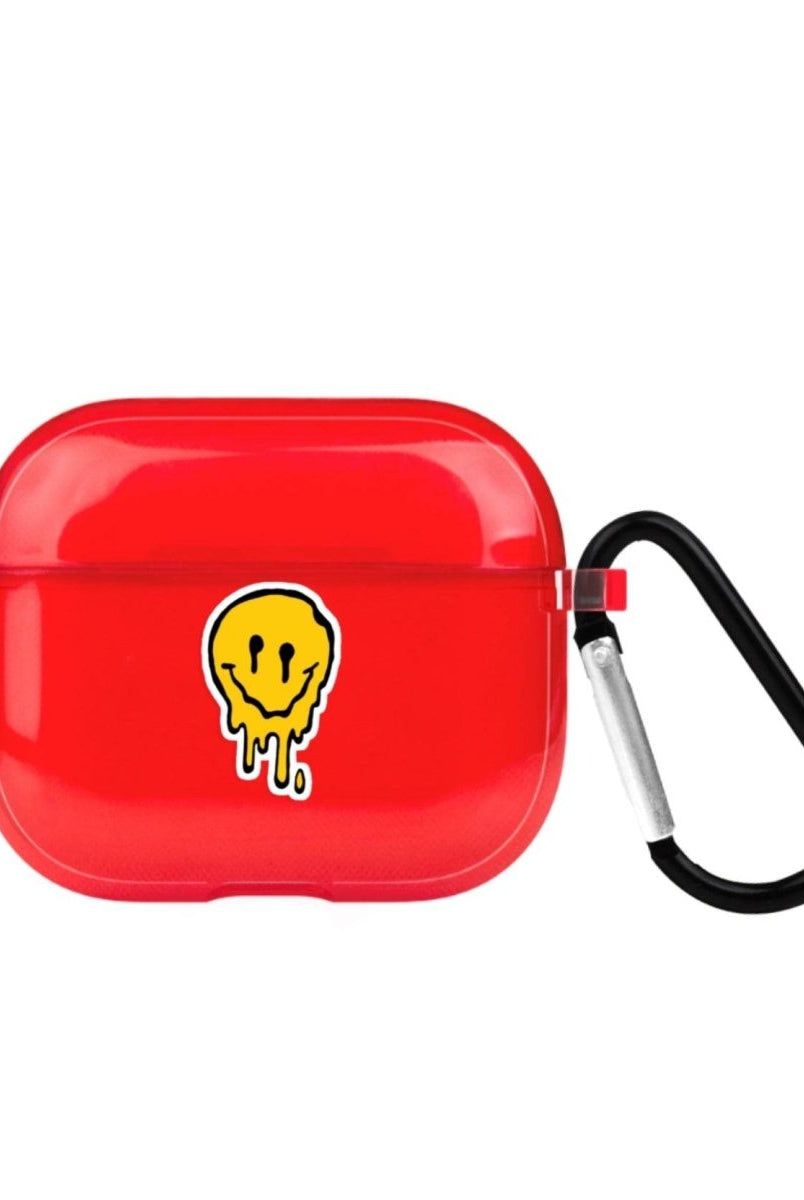 Melting Smile AirPods 3 Şeffaf Silikon Kılıf Kırmızı - SUMTHINCS