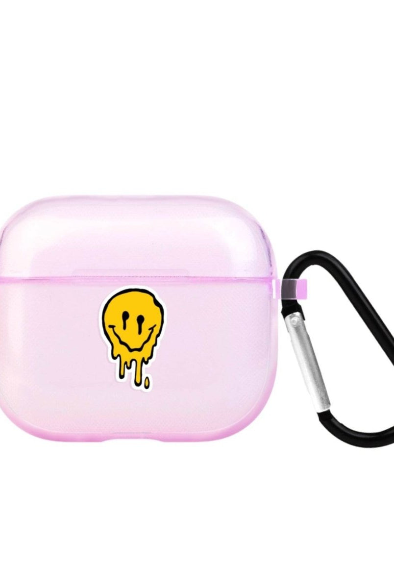 Melting Smile AirPods 3 Şeffaf Silikon Kılıf Lila - SUMTHINCS