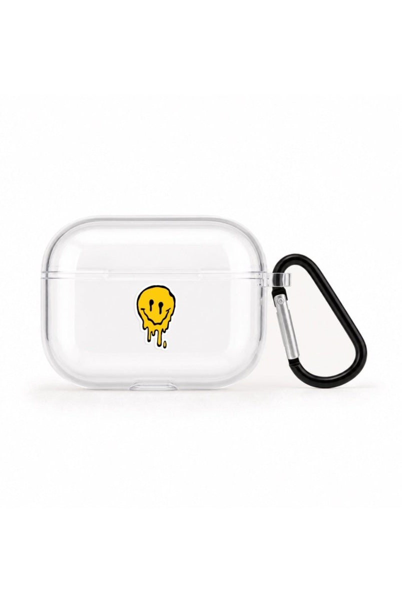 Melting Smile AirPods Pro Şeffaf Silikon Kılıf Beyaz Şeffaf - Sumthincs