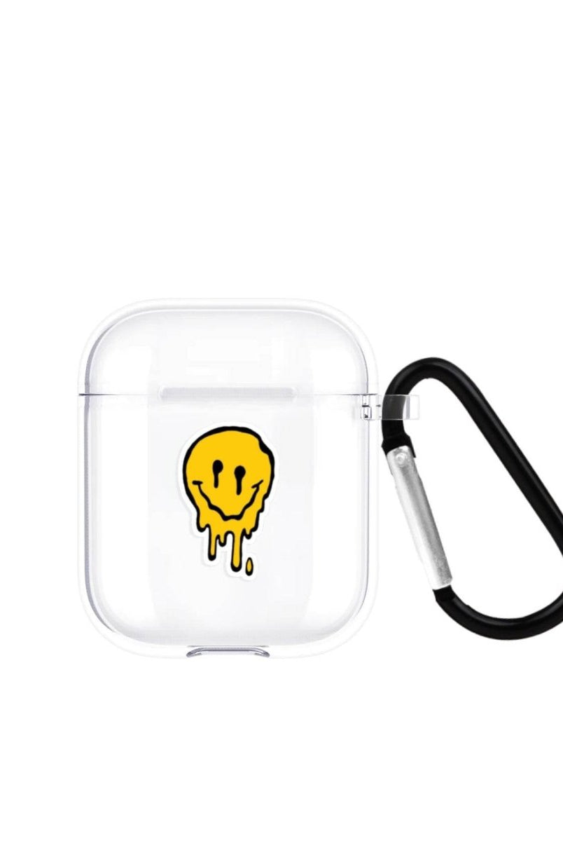 Melting Smile AirPods Şeffaf Silikon Kılıf Beyaz Şeffaf - SUMTHINCS