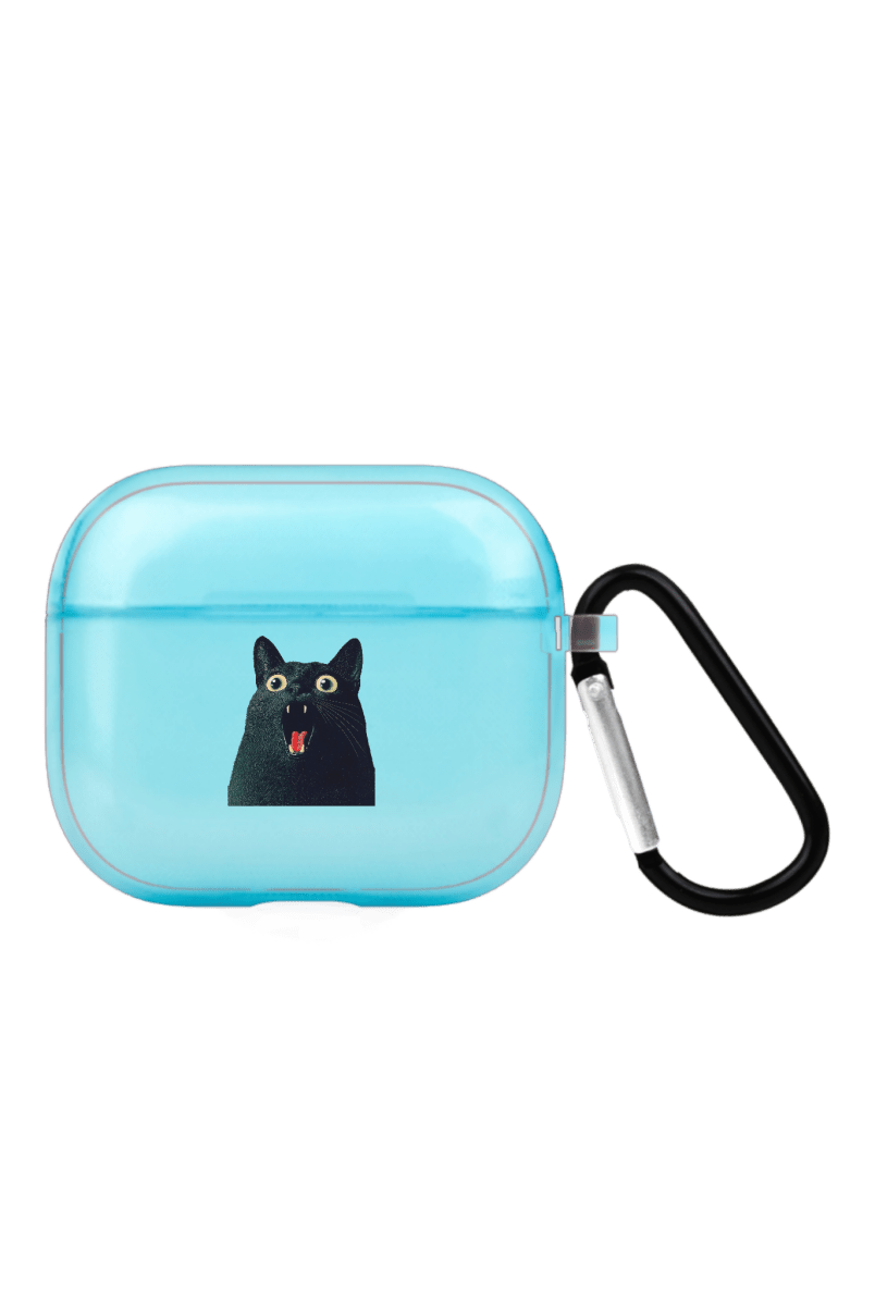 Meoww AirPods 3 Şeffaf Silikon Kılıf Mavi - SUMTHINCS