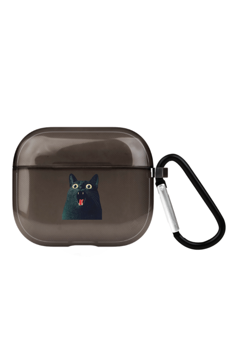 Meoww AirPods 3 Şeffaf Silikon Kılıf Siyah - SUMTHINCS