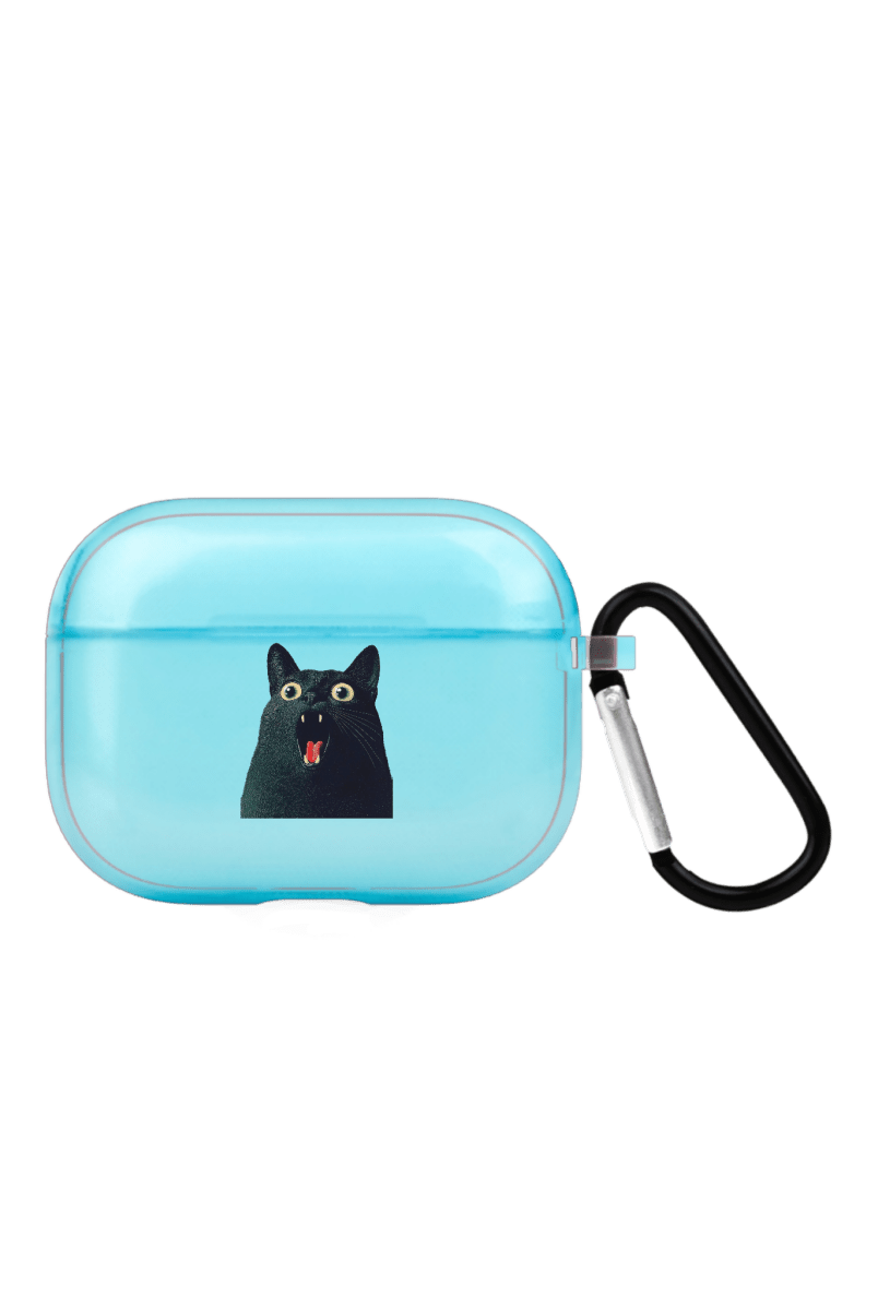 Meoww AirPods Pro 2 Şeffaf Silikon Kılıf Mavi - SUMTHINCS