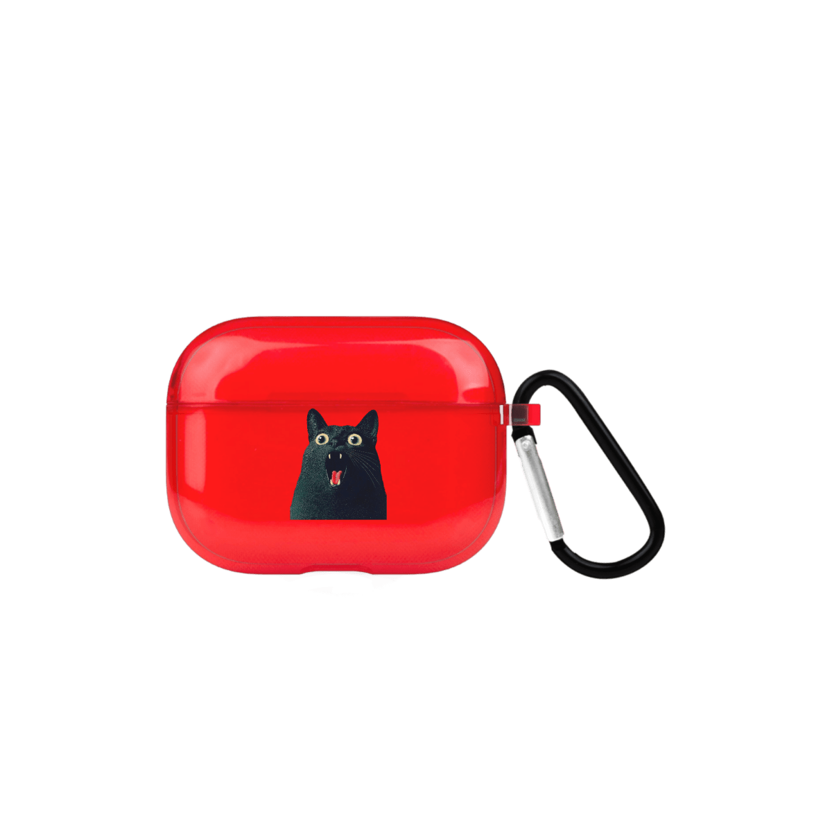 Meoww AirPods Pro 2 Şeffaf Silikon Kılıf Kırmızı - SUMTHINCS