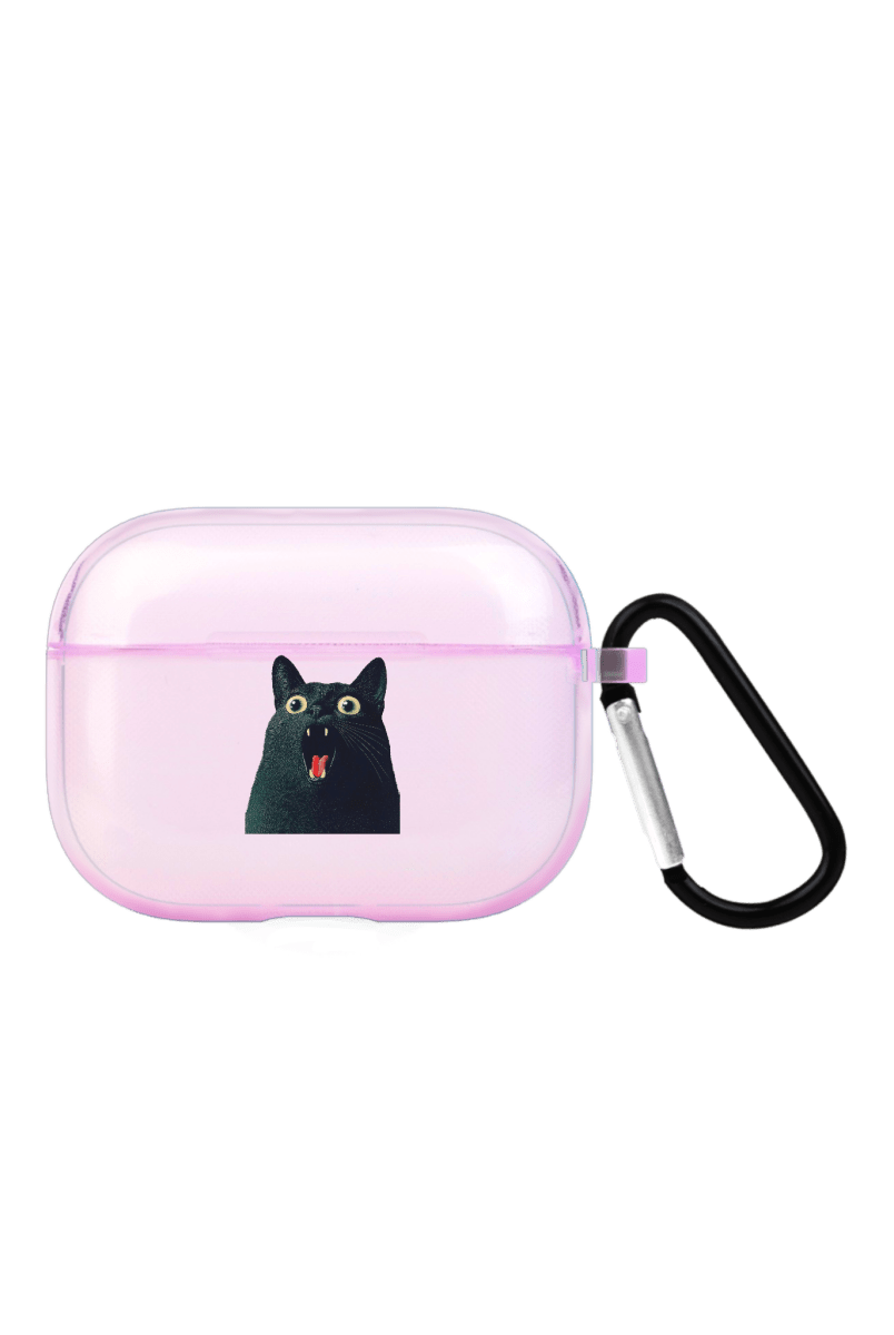Meoww AirPods Pro Şeffaf Silikon Kılıf Lila - SUMTHINCS