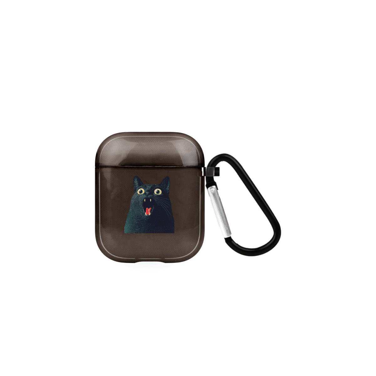 Meoww AirPods Şeffaf Silikon Kılıf Siyah - SUMTHINCS