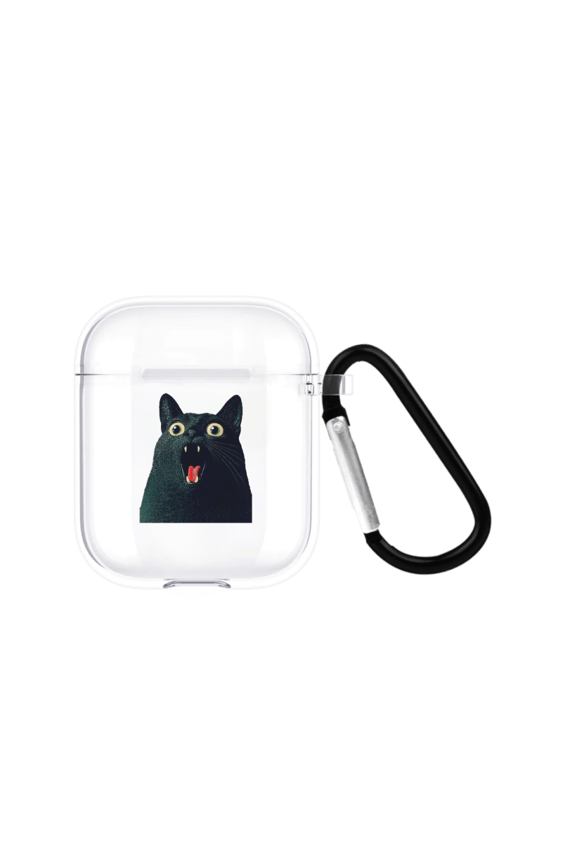 Meoww AirPods Şeffaf Silikon Kılıf Beyaz Şeffaf - SUMTHINCS