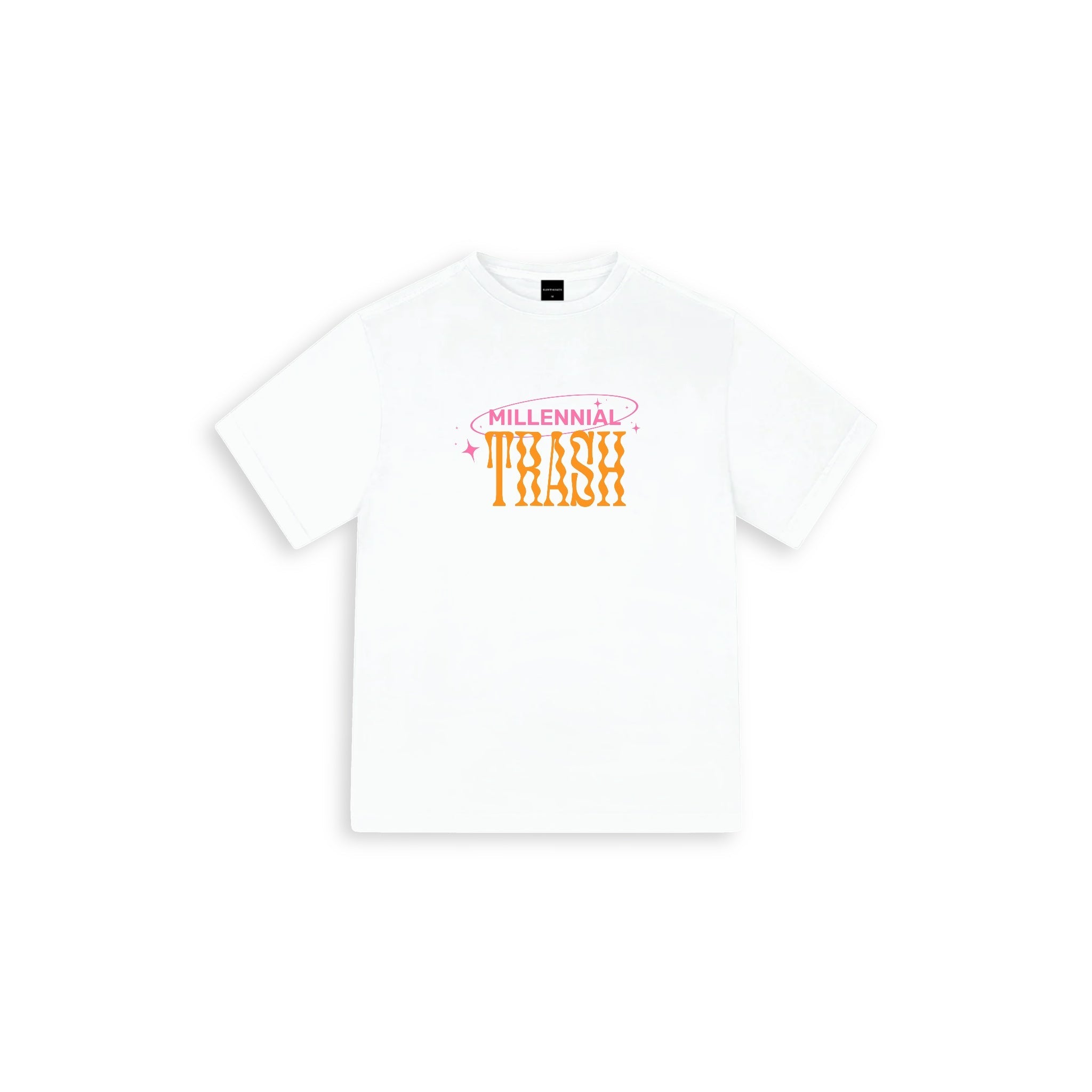 Millennial Trash Oversize Large T-shirt Beyaz - SUMTHINCS