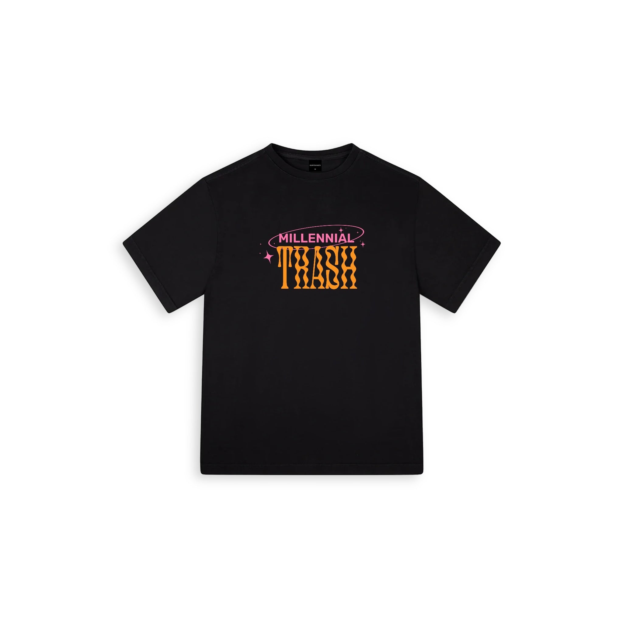 Millennial Trash Oversize Large T-shirt Siyah - SUMTHINCS