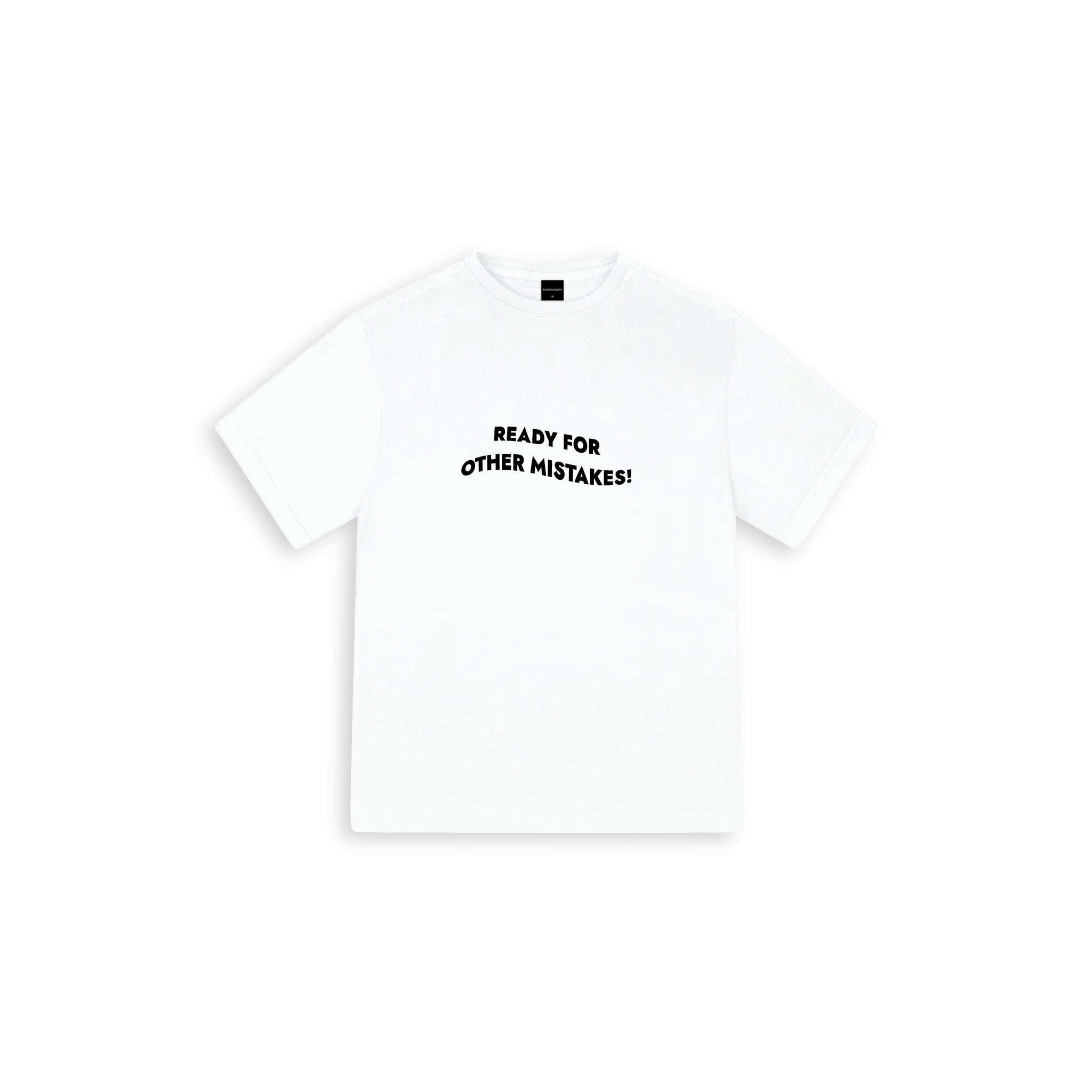 Mistakes Oversize Large T-shirt Beyaz - SUMTHINCS