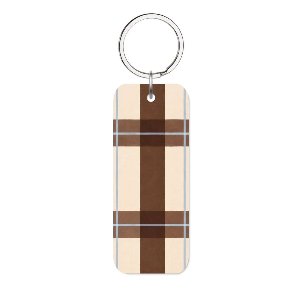 Mocha Glossy Anahtarlık Charm Dikdörtgen - Sumthincs
