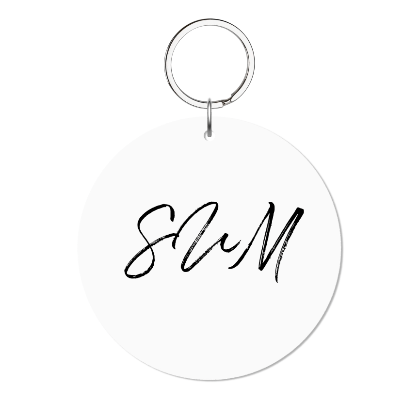 Quentin Glossy Yuvarlak Kişiye Özel Anahtarlık - SUMTHINCS