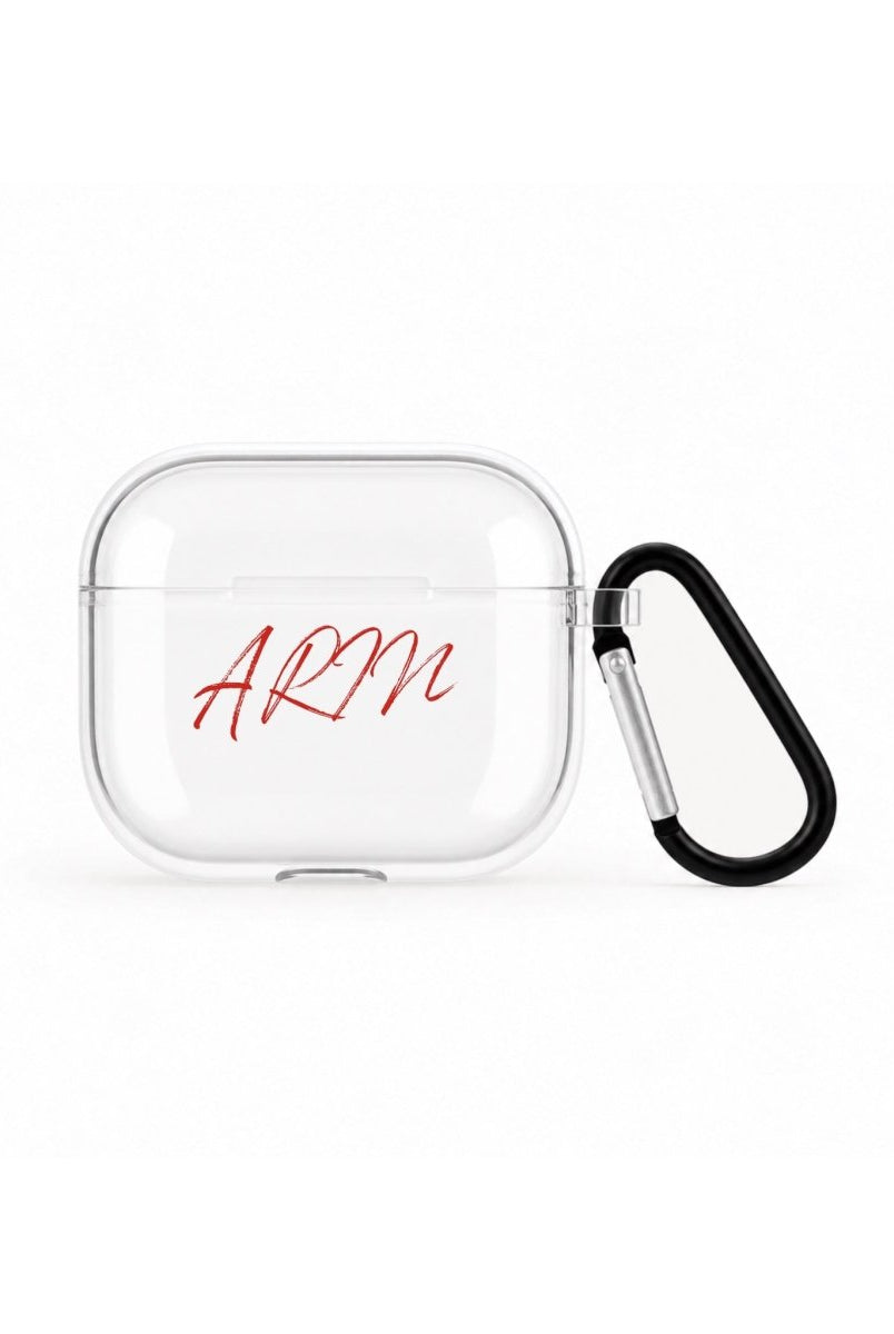 Quentin Kişiye Özel AirPods 3 Şeffaf Silikon Kılıf - Sumthincs