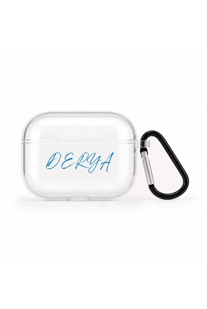 Quentin Kişiye Özel AirPods Pro Şeffaf Silikon Kılıf - Sumthincs