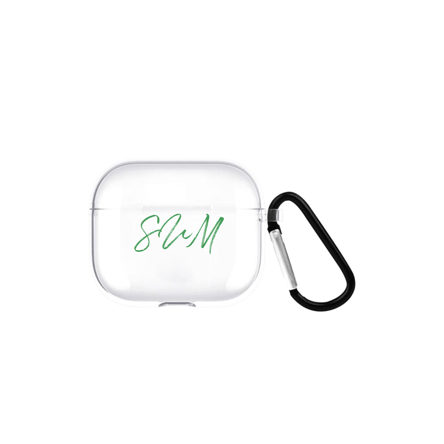 Quentin Kişiye Özel AirPods 3 Şeffaf Silikon Kılıf - SUMTHINCS