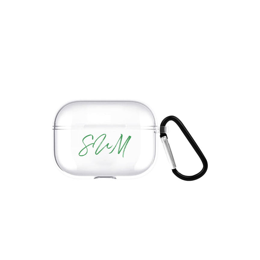 Quentin Kişiye Özel AirPods Pro Şeffaf Silikon Kılıf - SUMTHINCS