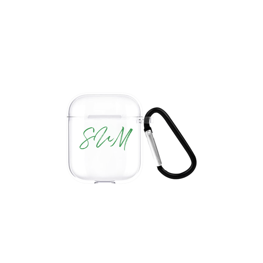 Quentin Kişiye Özel AirPods Şeffaf Silikon Kılıf - SUMTHINCS