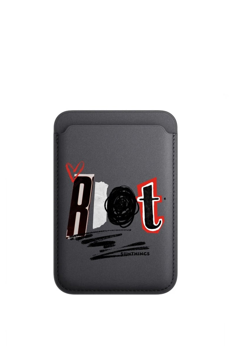 Rebel MagSafe Deri Cüzdan Wallet Siyah - Sumthincs