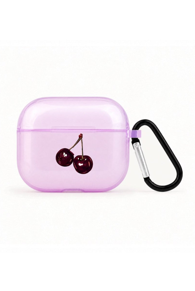 Ruby AirPods 3 Şeffaf Silikon Kılıf Lila - Sumthincs