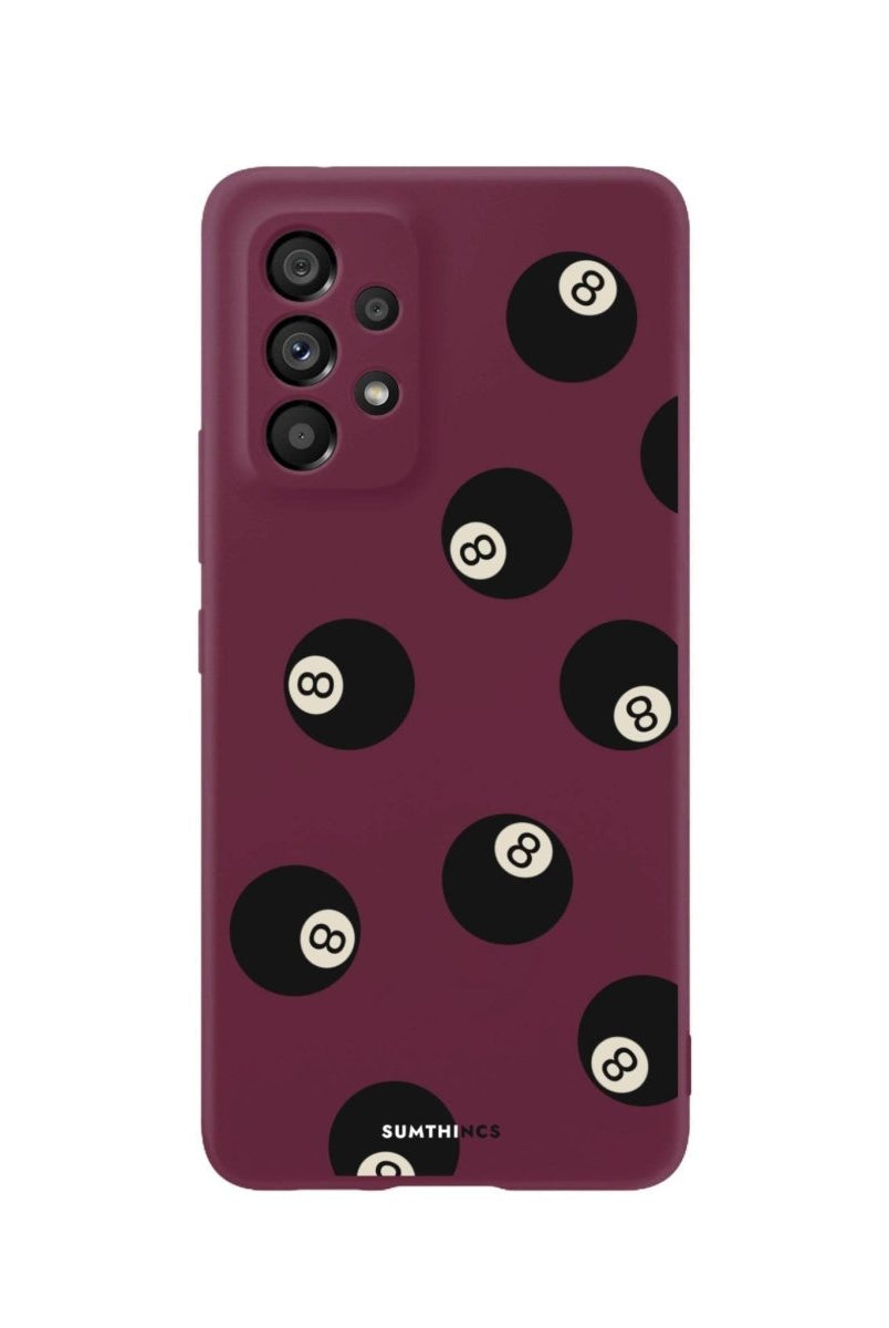 Samsung A06 8Ball Premium Telefon Kılıfı Bordo - SUMTHINCS