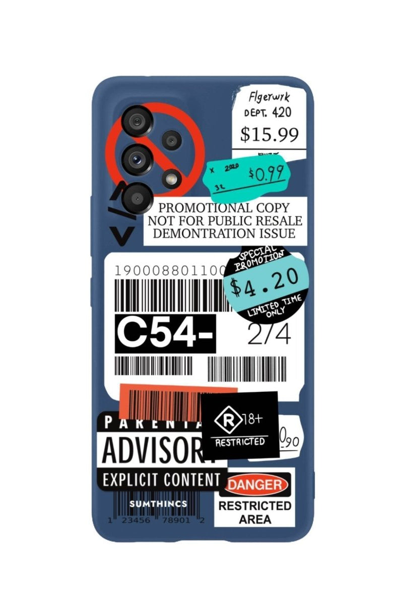 Samsung A06 Barcode C54 Premium Telefon Kılıfı Pasifik Mavi - SUMTHINCS