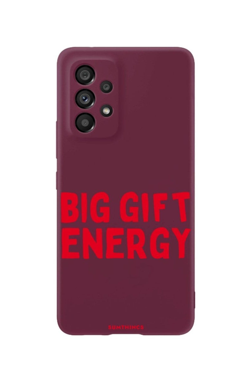 Samsung A06 Big Gift Energy Premium Telefon Kılıfı Bordo - SUMTHINCS