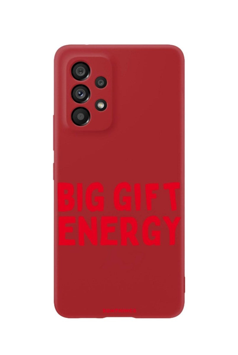 Samsung A06 Big Gift Energy Premium Telefon Kılıfı Kırmızı - SUMTHINCS