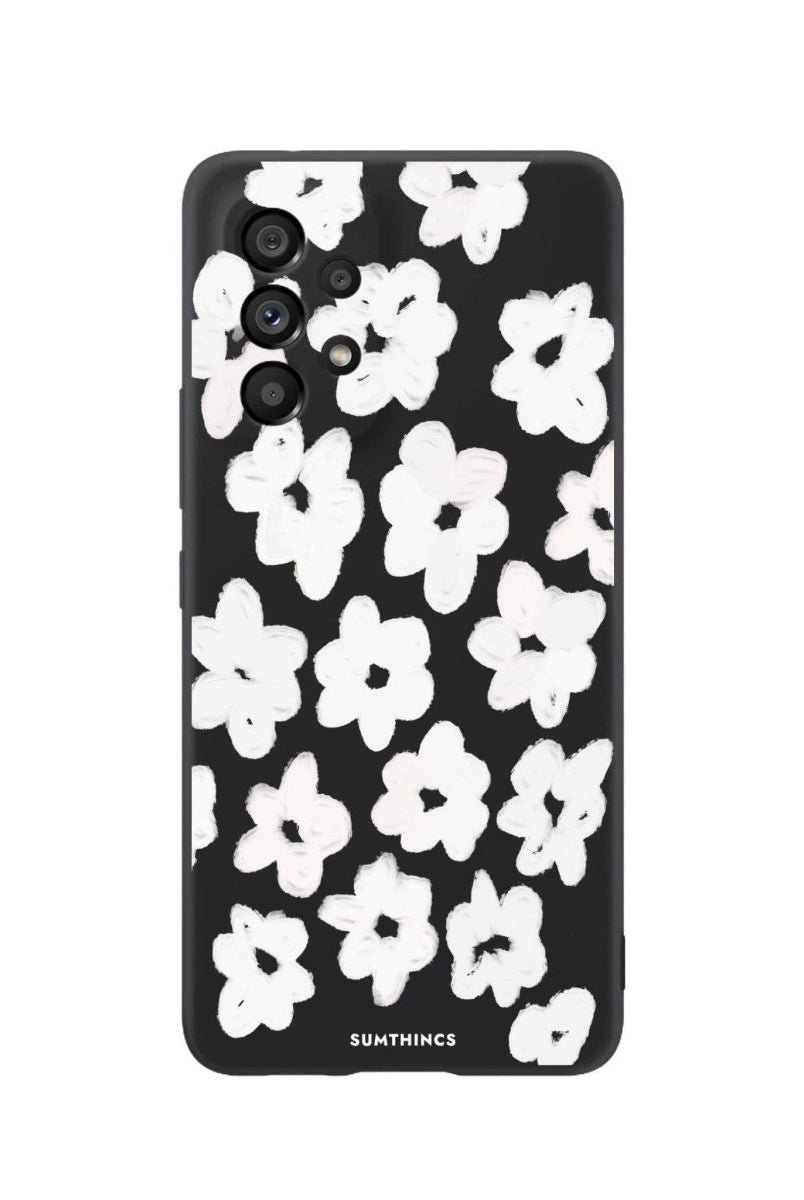 Samsung A06 Blossoms Premium Telefon Kılıfı Siyah - SUMTHINCS