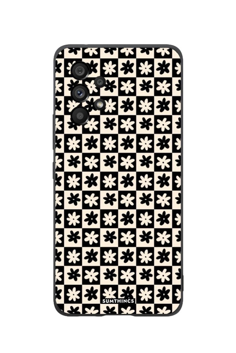 Samsung A06 Check Flowers Premium Telefon Kılıfı - SUMTHINCS
