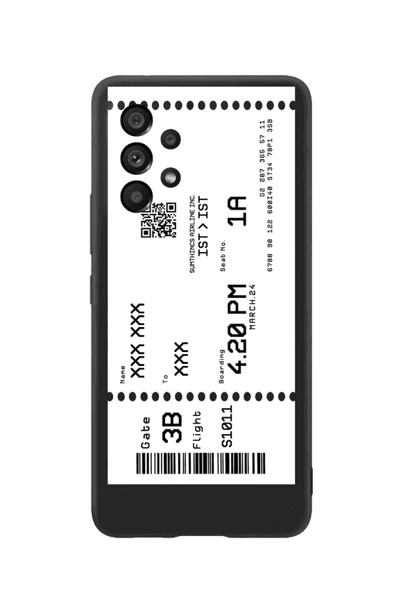 Samsung A06 Custom Ticket Kişiye Özel Premium Telefon Kılıfı - SUMTHINCS